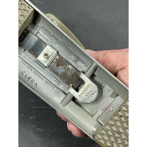 Vintage Art Deco No. 3 Swingline Speed Stapler Works Great Grey Made in USA - Picture 7 of 9